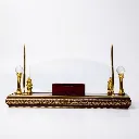 Desk Organizer elegant golden accents.webp