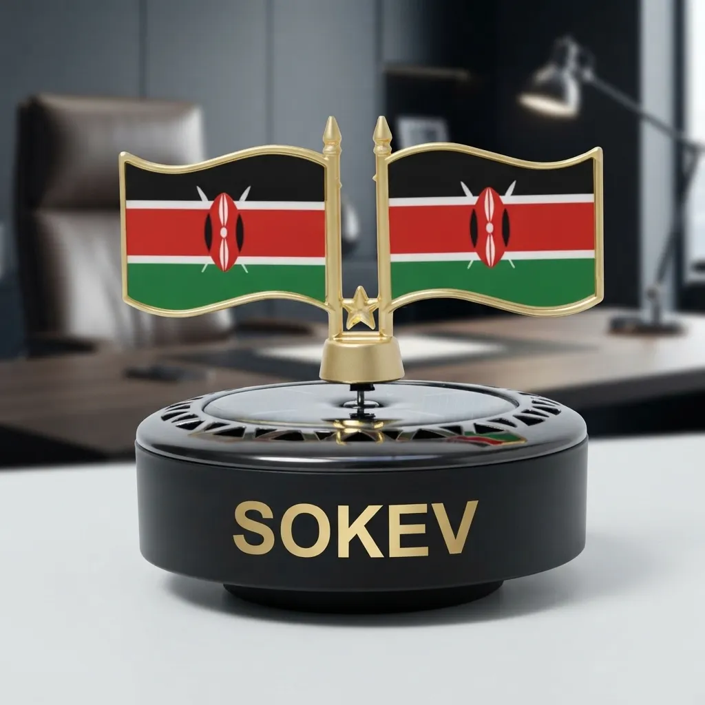 Brandable Dual Kenyan Flag Desktop Gift