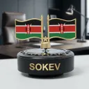 Brandable Dual Kenyan Flag Desktop Gift